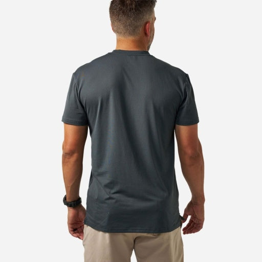 Go To Tee - Flying B Logo - Gun Metal Grey & Gauge Camo