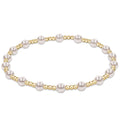 enewton classic sincerity pattern 4mm bead bracelet, pearl
