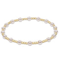 enewton pearl sincerity pattern 4mm bead bracelet, 6mm gold