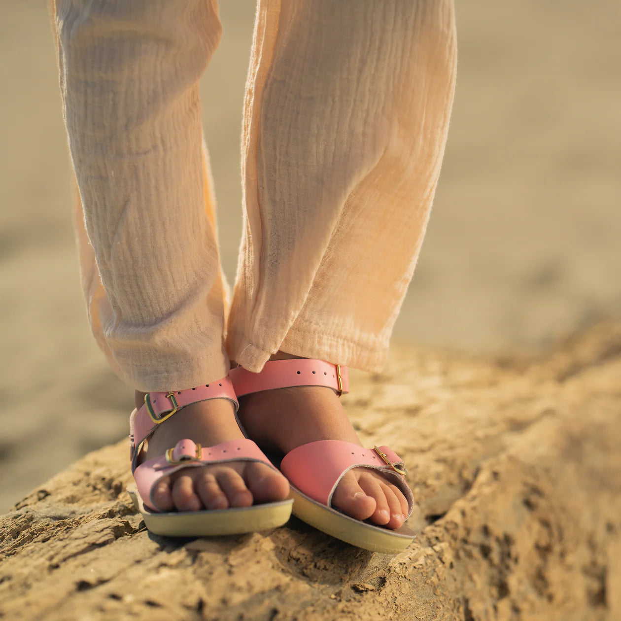 Sun-San Surfer Sandals, Pink