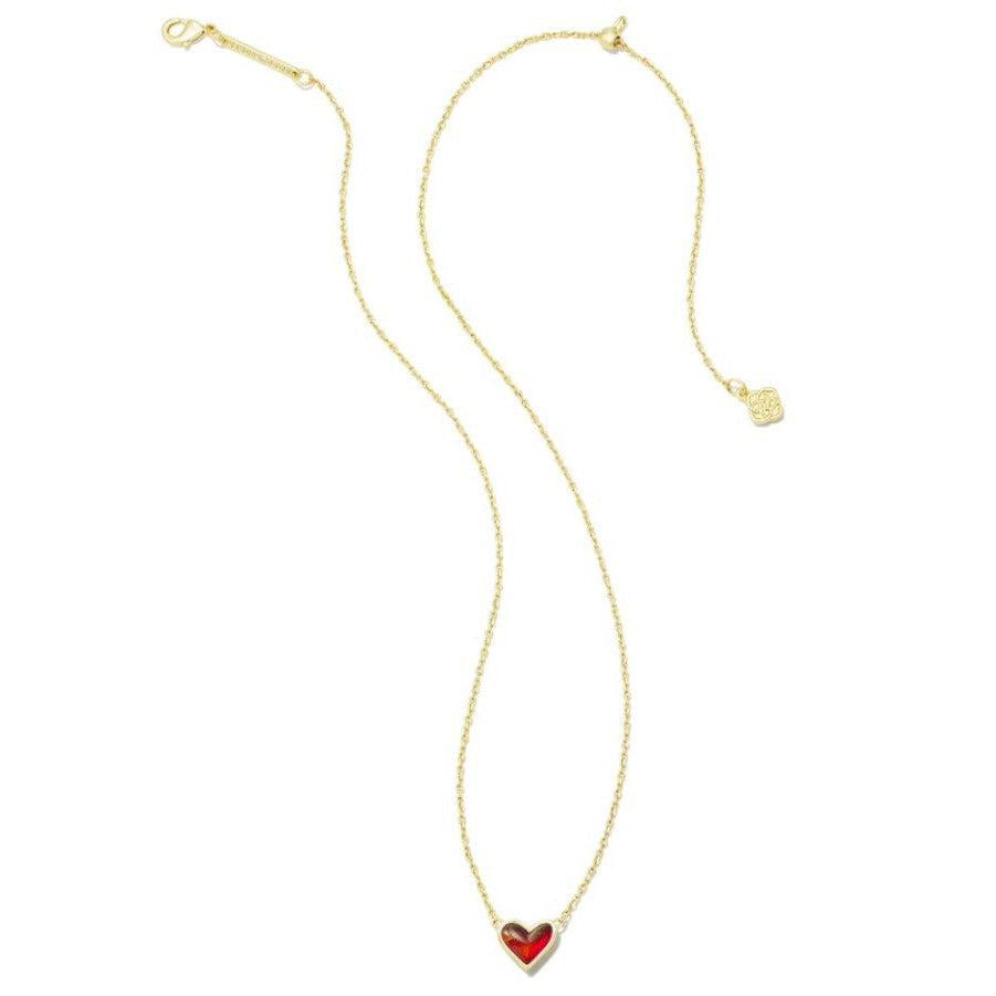 Kendra Scott  Framed Ari Heart Short Pendant Necklace