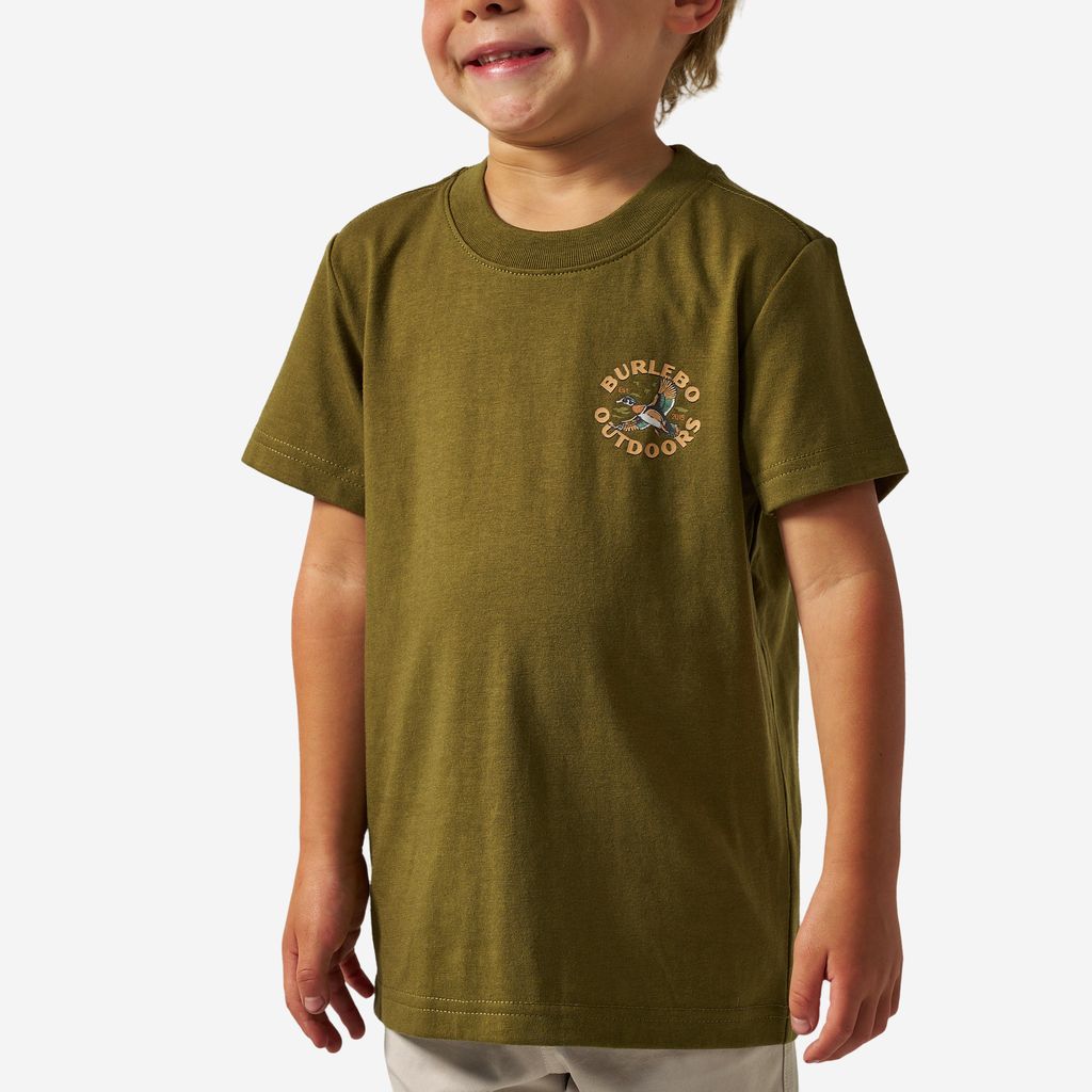 Burlebo Youth Short Sleeve Graphic Tees - Hunter Green