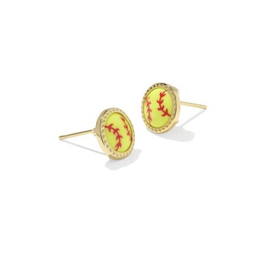 Softball Stud Earrings