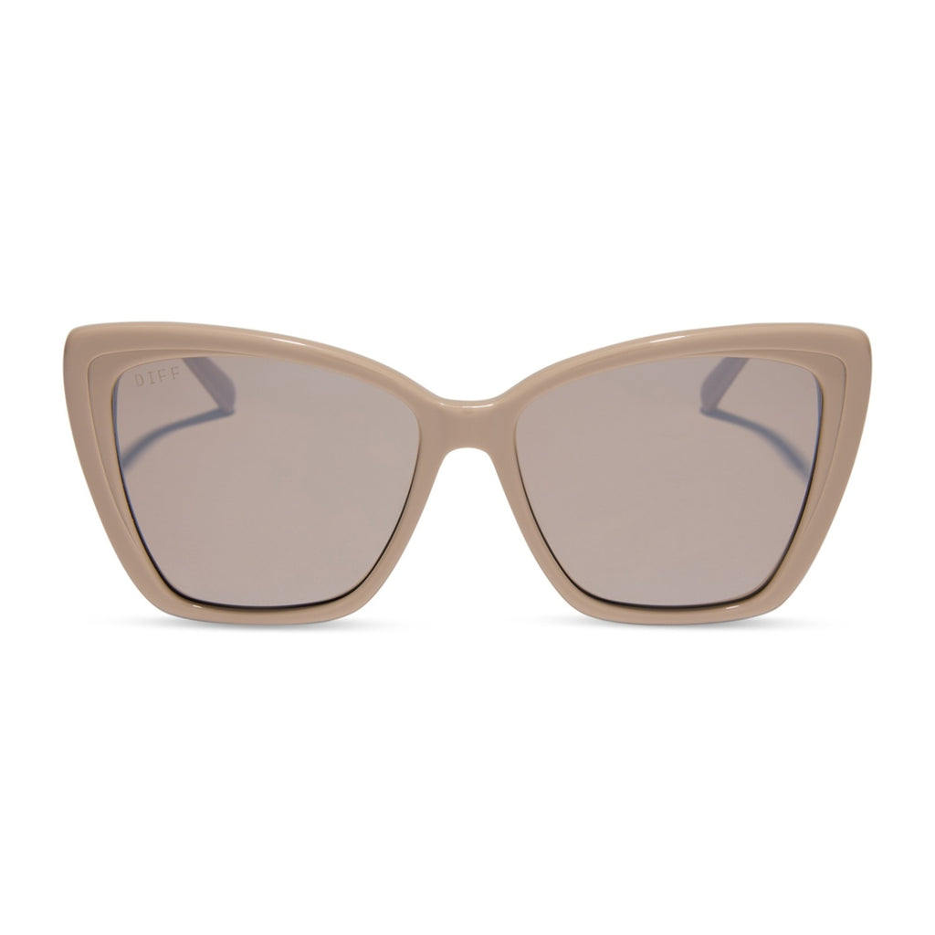 DIFF EYEWEAR Becky II Black + Dark Smoke Polarized