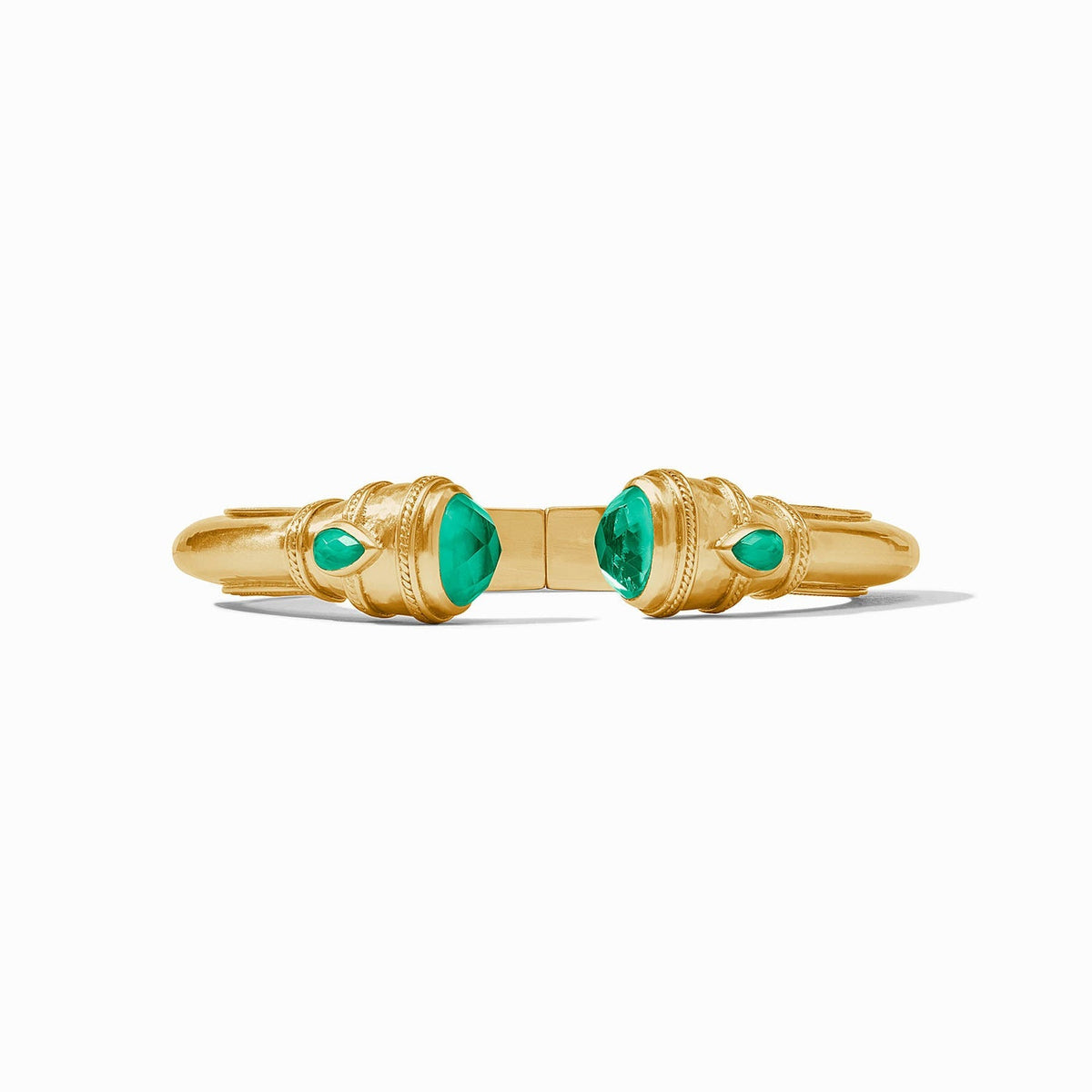 Julie Vos Cannes Demi Cuff - Iridescent Emerald Green