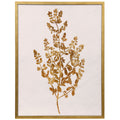 Pressed Foliage Gold I Framed Print