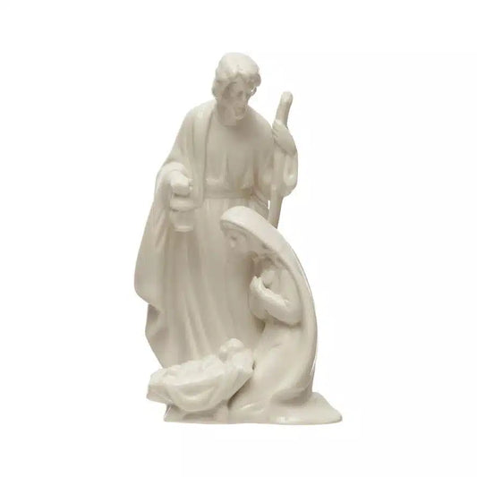 White Holy Family Stoneware