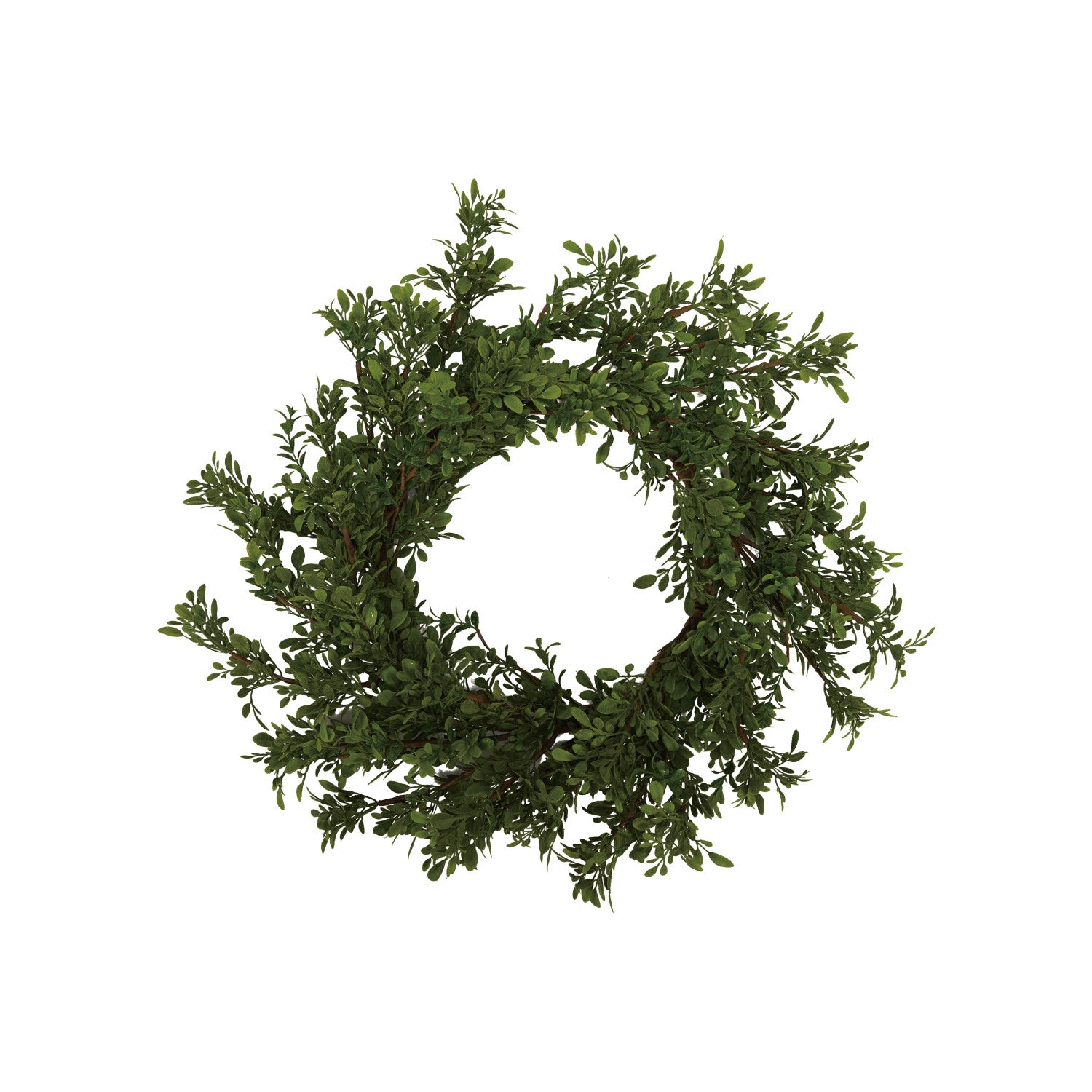 22" Round Faux Boxwood Wreath