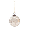 4" Round Mercury Glass Ball Ornament, Antique Copper Finish