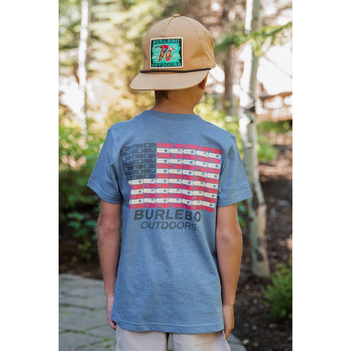 Youth Tee, Shotgun Shell Flag