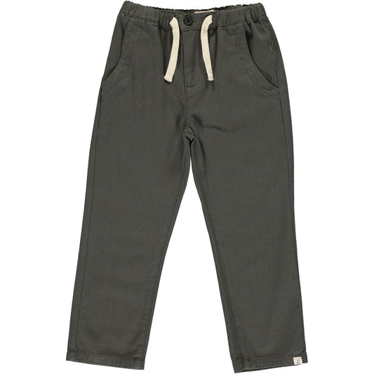 Me & Henry Jay Twill Pants in Charcoal