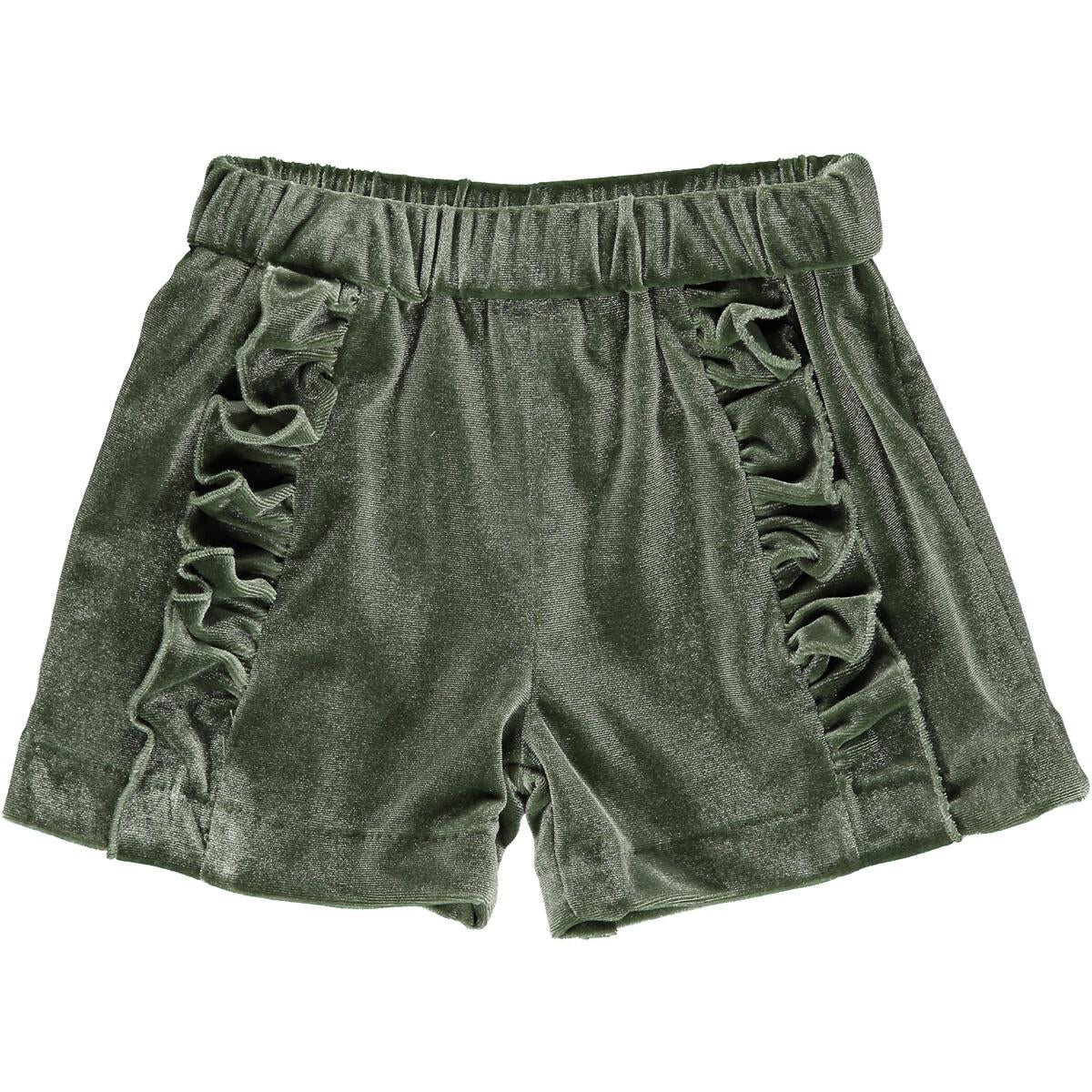 Vignette Paisley Shorts in Green Fall 2023