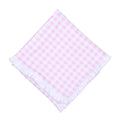 Baby Checks Essentials Pink Ruffle Receiving Blanket
