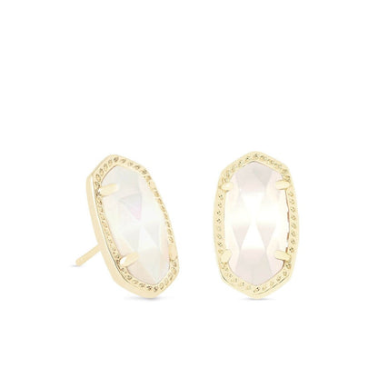 Kendra Scott Ellie Earring Rose Gold Iridescent Drusy