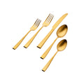 Flagstaff Gold Brushed 20-Piece Flatware Set, Service For 4
