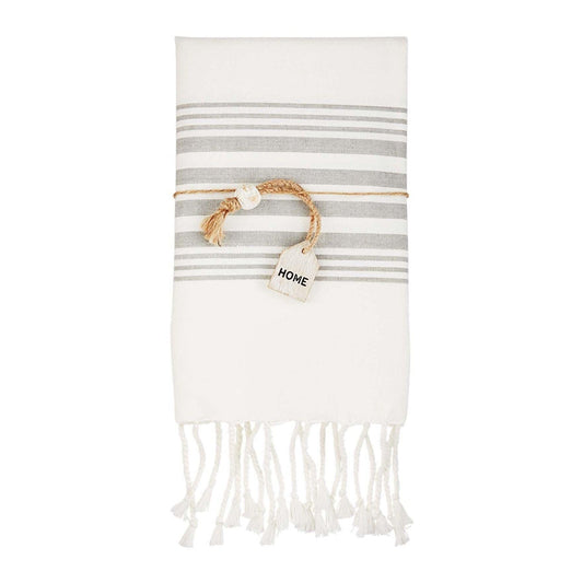 Gray Turkish Towel Set-Mud Pie-Lasting Impressions