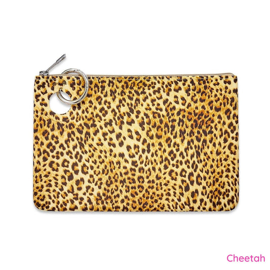 Cheetah Large Silicone Pouch