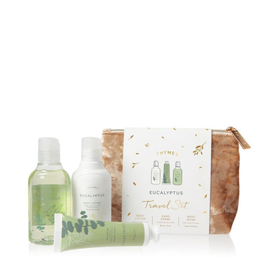 Thymes Travel Set with Beauty Bag, Eucalyptus