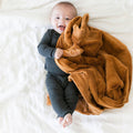 Camel Saranoni Lush Receiving Blanket