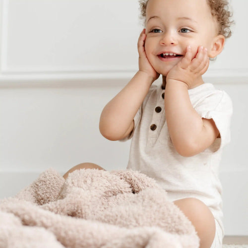Saranoni Birch Bamboni Receiving Blanket Lasting Impressions