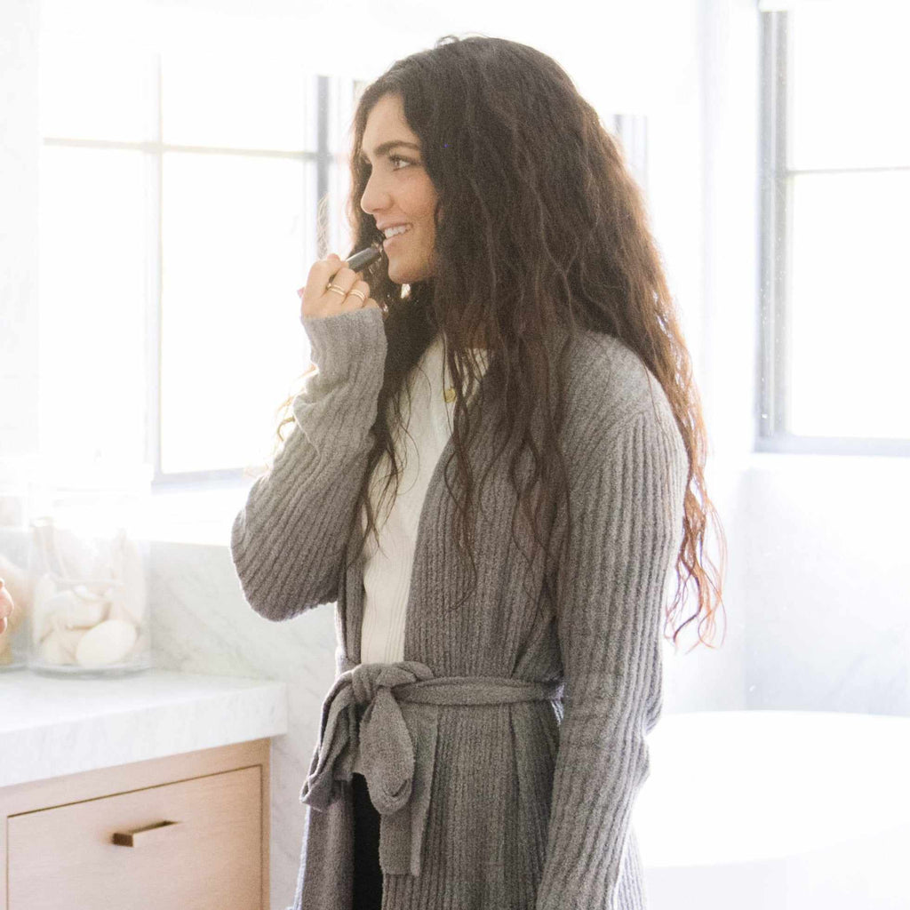 Saranoni Ribbed Bamboni Featherlite Robe