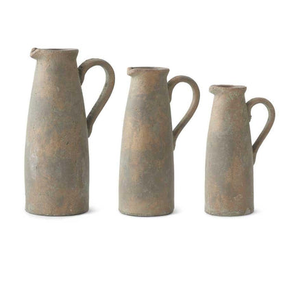 Terracotta Pitchers with Bronze Glaze-K&K Interiors-Lasting Impressions
