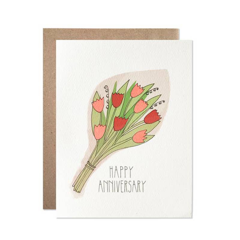 Happy Anniversary Bouquet Card-Hartland Brooklyn-Lasting Impressions