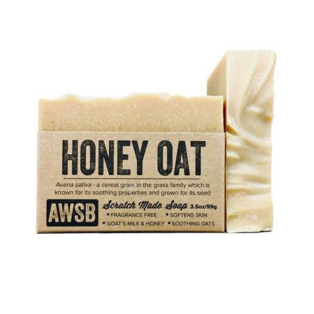Bar Soap - Honey Oat, Fragrance Free A Wild Soap Bar