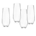European Stemless Champagne Flutes, Set of 2