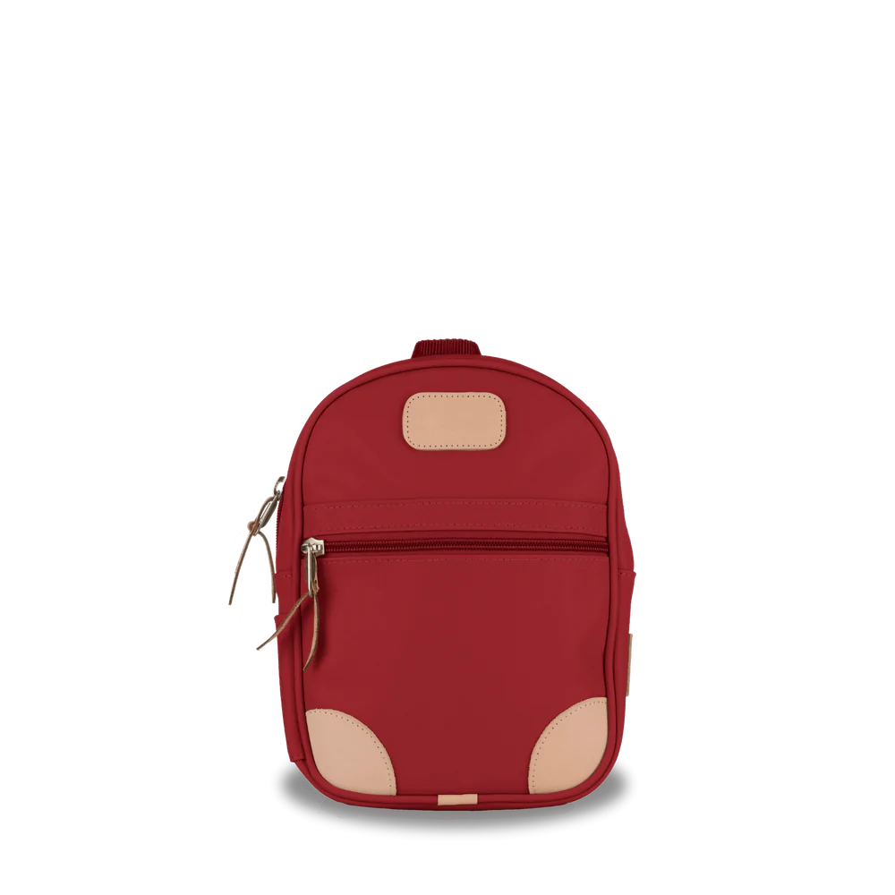 Jon Hart Design Mini Backpack Red Coated Canvas