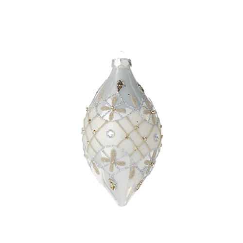 Diamond Point Jeweled Ornament