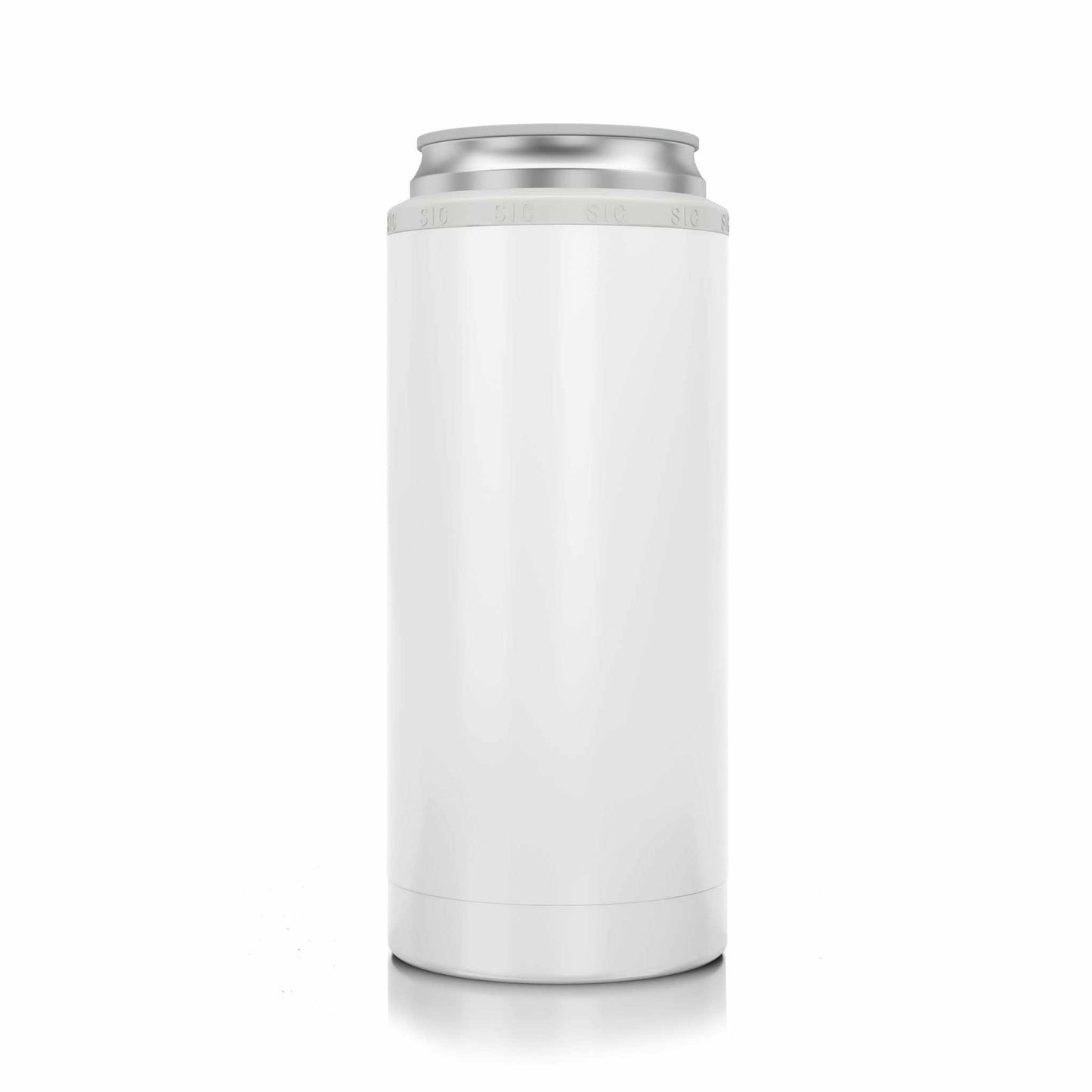 Gloss White Slim Can Cooler