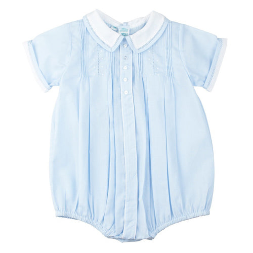 Feltman Brothers Boys Button Front Dot Creeper