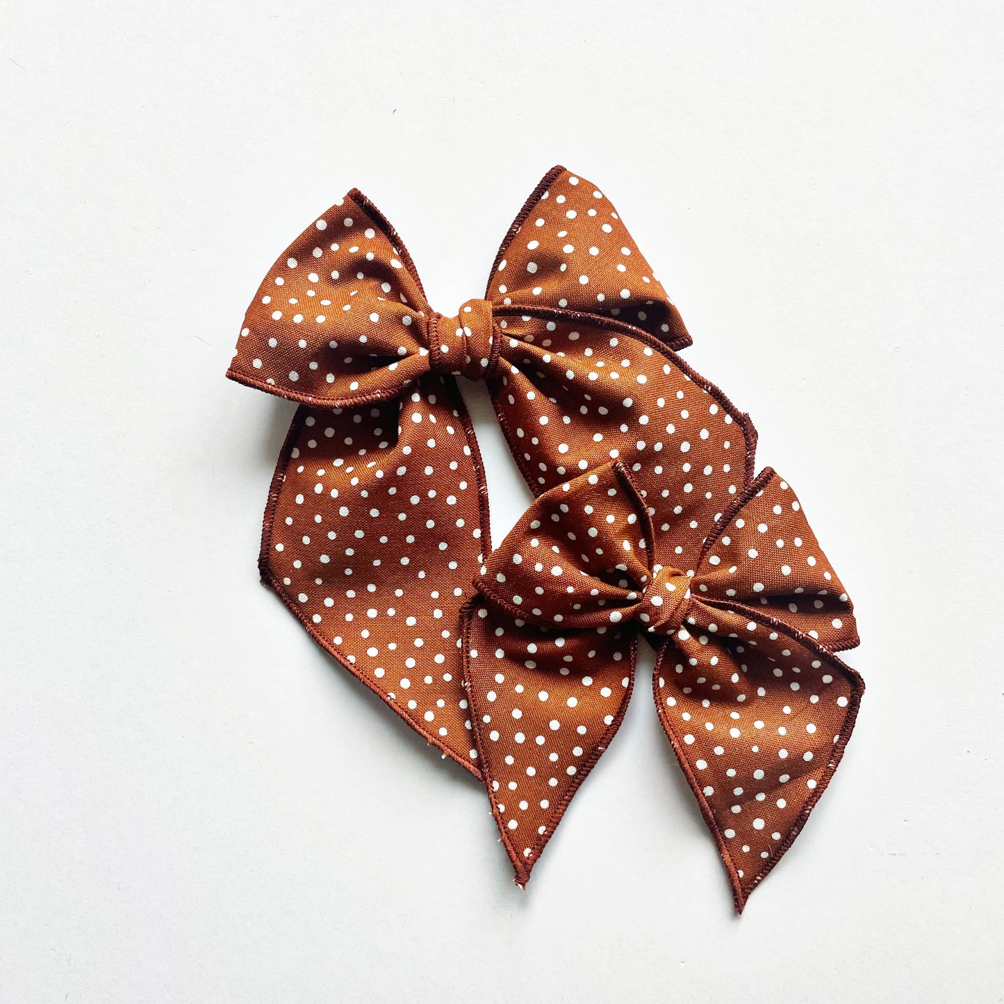 Camel Dotted Elle Bow