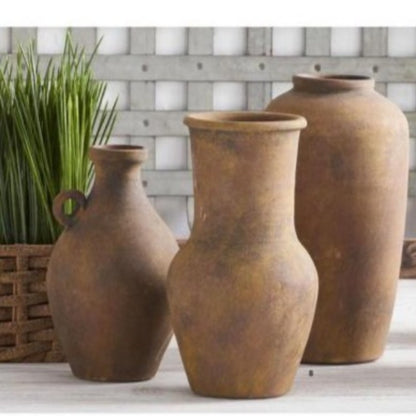 Ceramic Pots W/Light Glazed Top