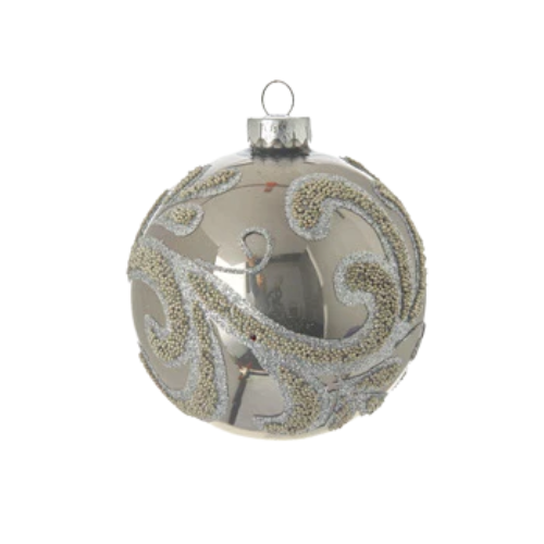 Beaded Scroll Ornament