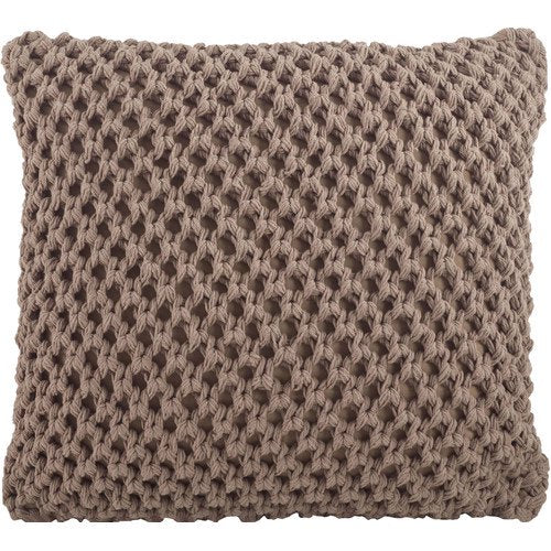 Sheridan Knitted Mocha Pillow