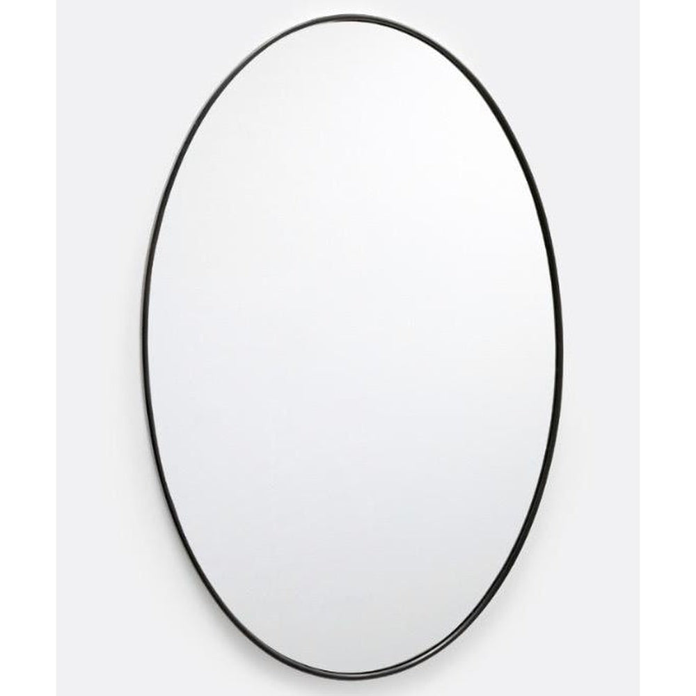 Large Cream Distressed Oval Mirror-Raz-Lasting Impressions