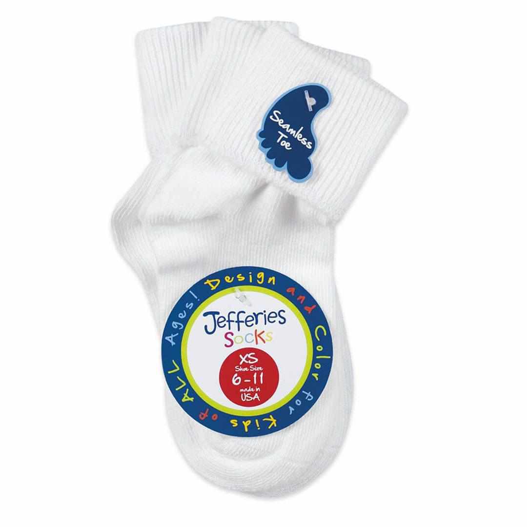 Smooth Toe Turn Cuff Socks- 3 pack-Jefferies Socks-Lasting Impressions
