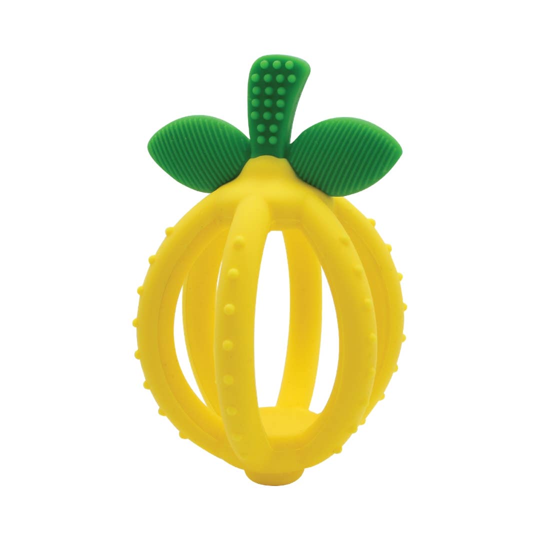 Itzy Ritzy Bitzy Biter Teething Ball Baby Teether Lemon