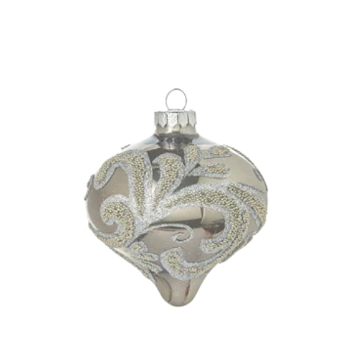 Beaded Scroll Ornament