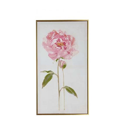 Watercolor Rose Framed Canvas Wall Art