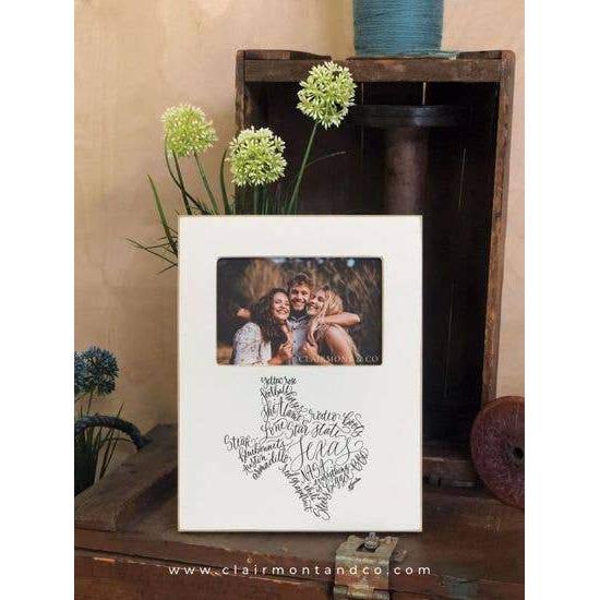 Photo Frame-Texas Calligraphy State