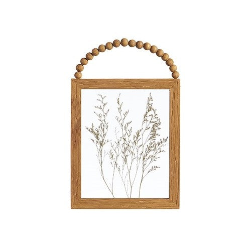 Pressed Flower Framed Wood Wall Decor