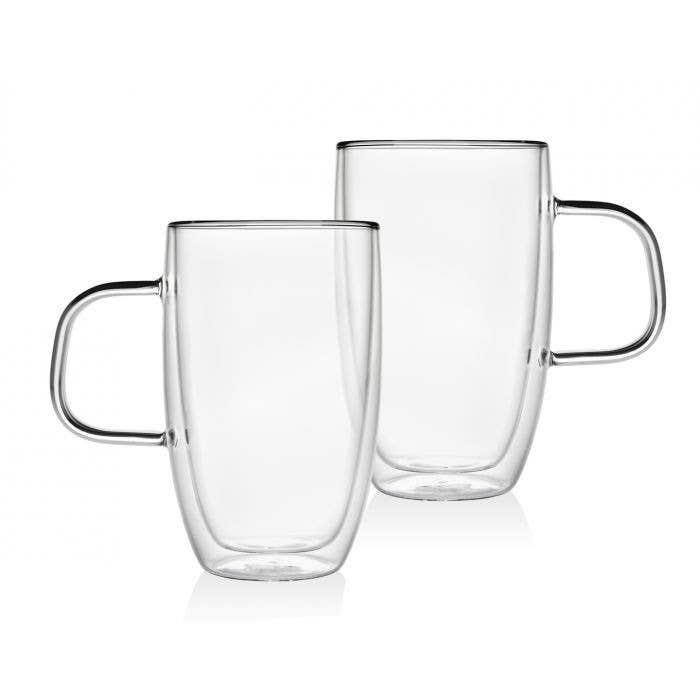 Glass Double Wall Mugs