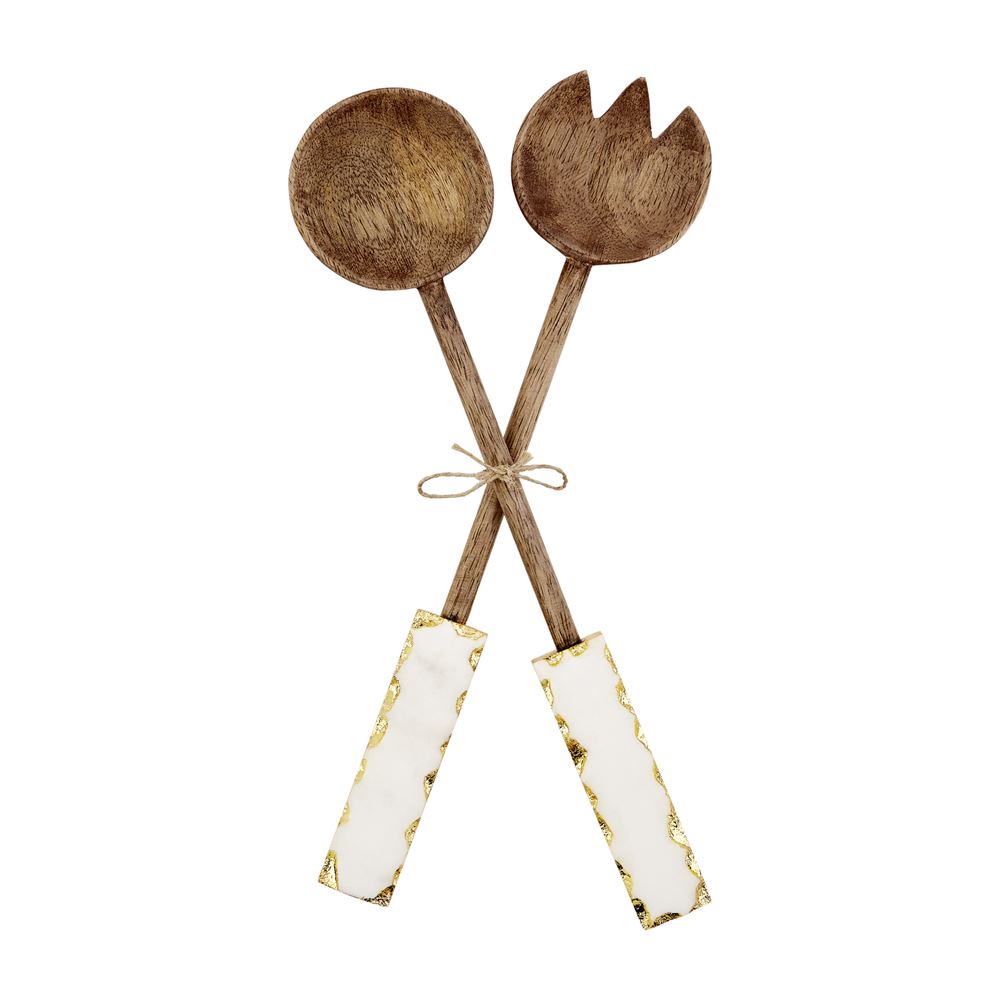 Gold Marble Serving Utensils