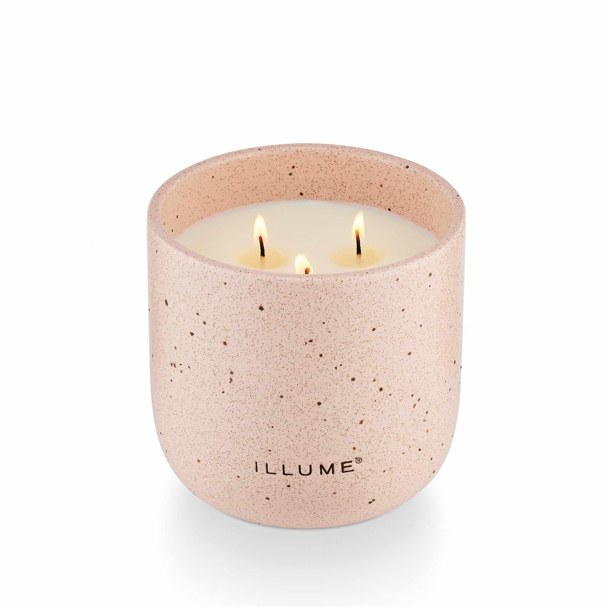 Illume Medium Rosewood Cassis Outdoor Ceramic Candles
