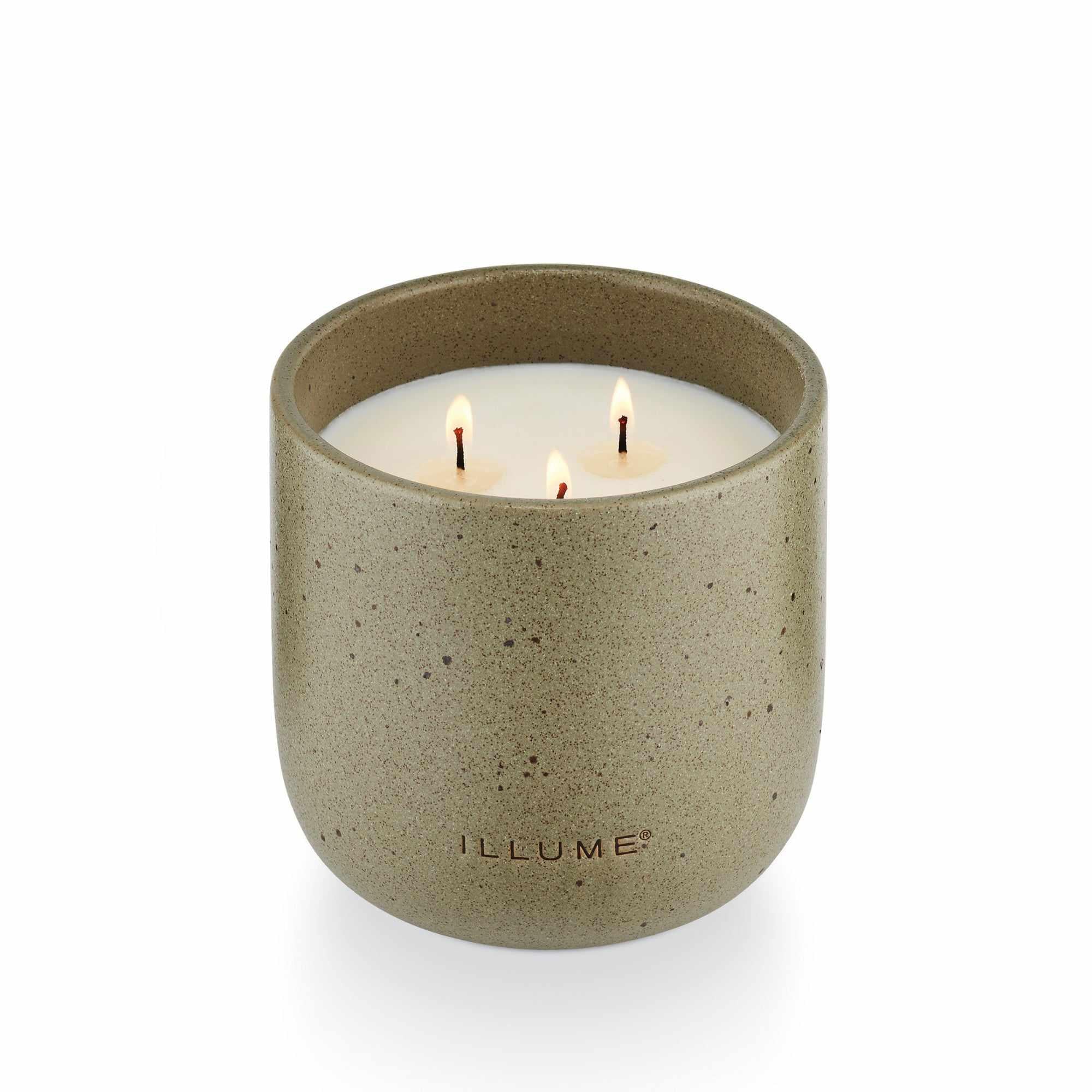 Illume Medium Eucalyptus Ylang Outdoor Ceramic Candles