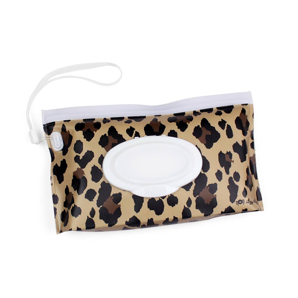 Leopard Take and Travel™ Pouch Reusable Wipes Case-Itzy Ritzy-Lasting Impressions