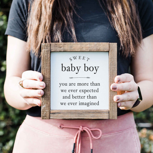 Little Boy Decor, Baby's Room, Boys Room, Wooden Sign
